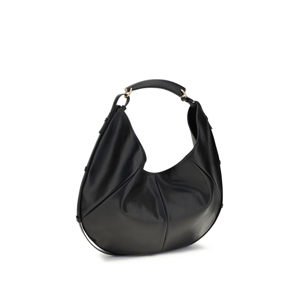 Saint Laurent Black Calf Leather Bos Taurus Shoulder Bag - Image 3