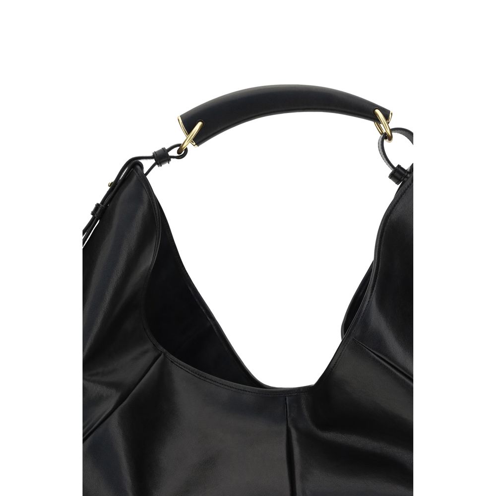 Saint Laurent Black Calf Leather Bos Taurus Shoulder Bag - Image 4