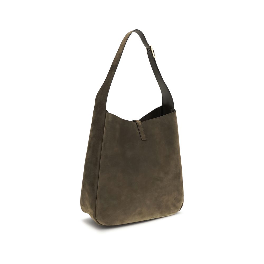 Saint Laurent Bicolor Calf Leather Bos Taurus Shoulder Bag - Image 3