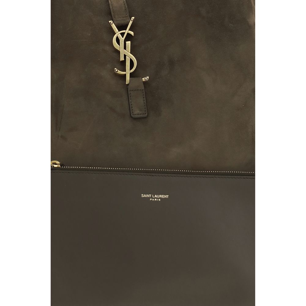 Saint Laurent Bicolor Calf Leather Bos Taurus Shoulder Bag - Image 4