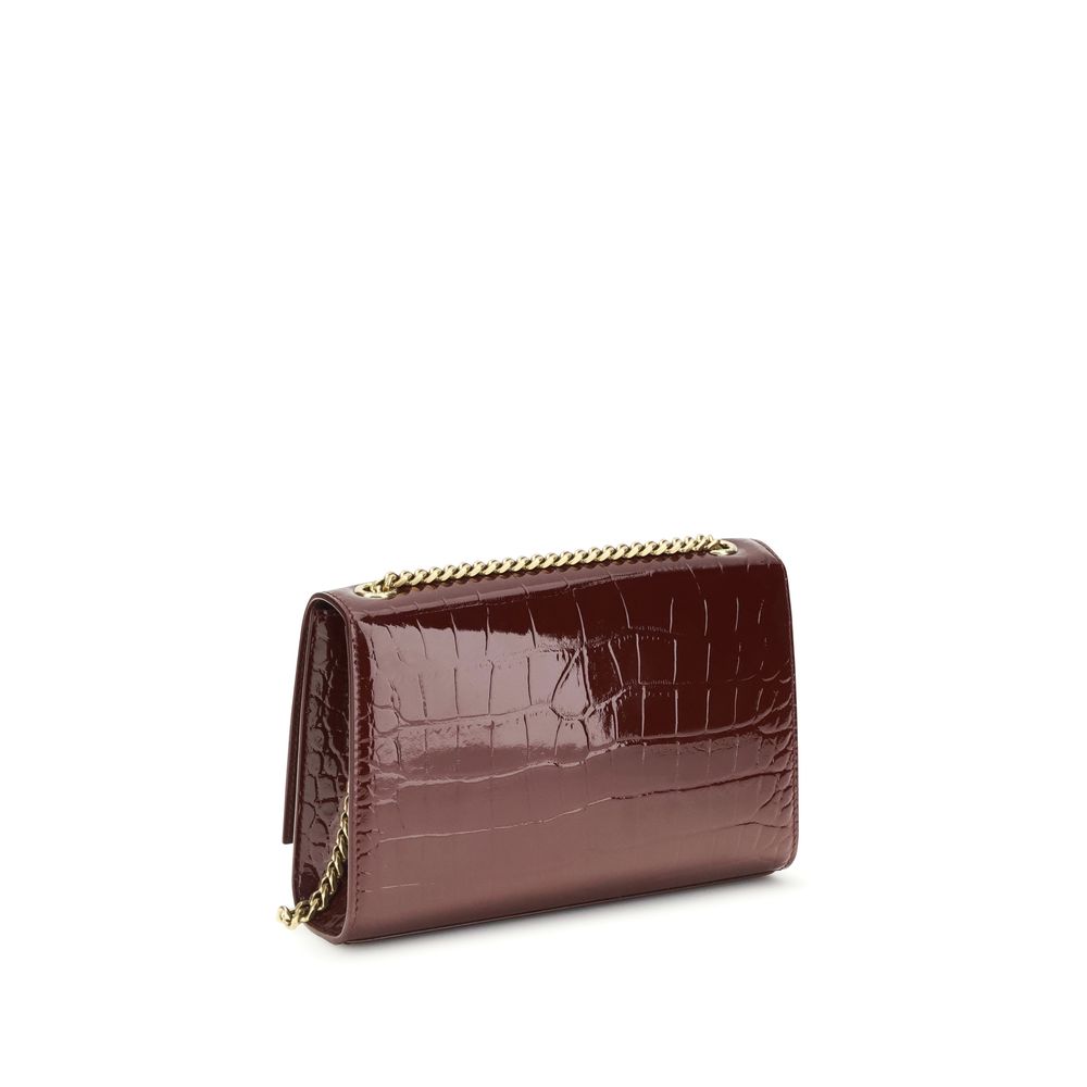 Saint Laurent Bordeaux Calf Leather Bos Taurus Shoulder Bag - Image 3
