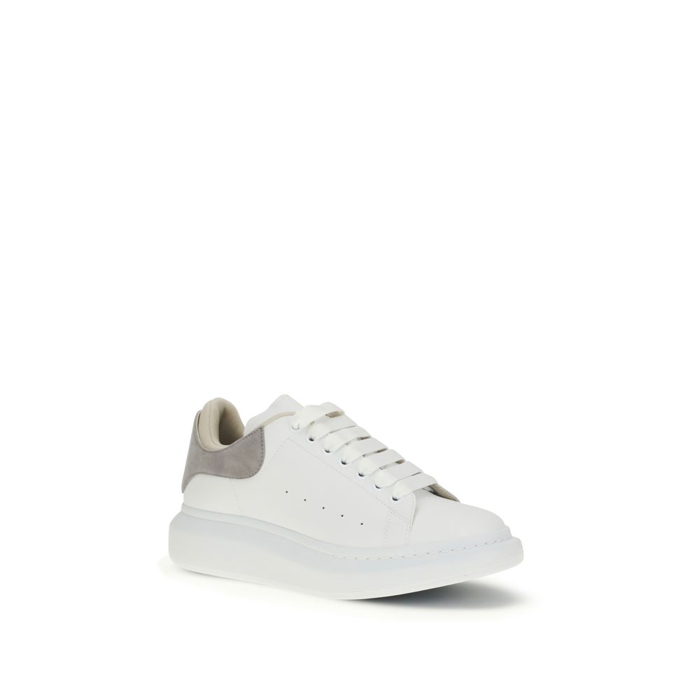 Alexander McQueen White Calf Leather Bos Taurus Chunky Sneakers - Image 2
