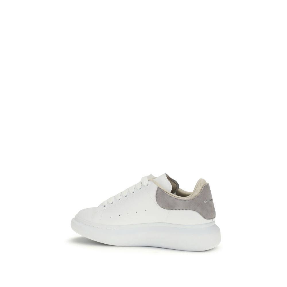 Alexander McQueen White Calf Leather Bos Taurus Chunky Sneakers - Image 3