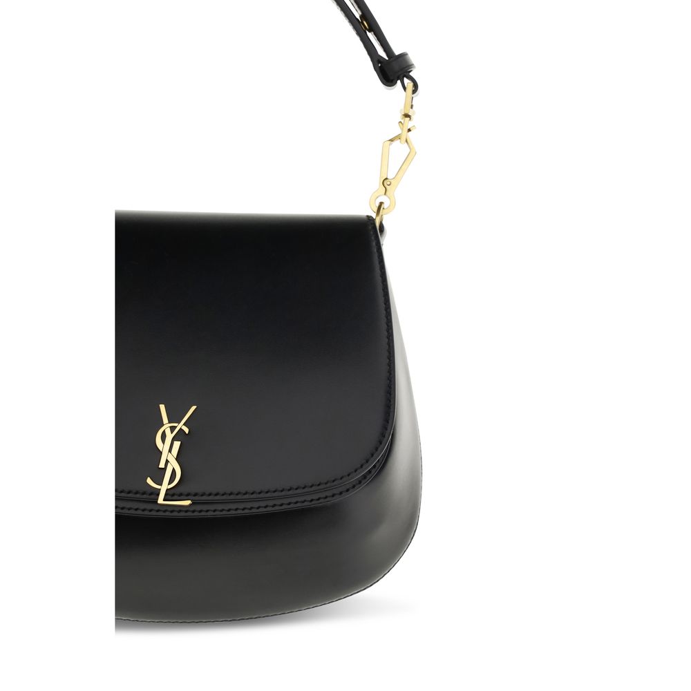 Saint Laurent Black Calf Leather Bos Taurus Handbag - Image 3