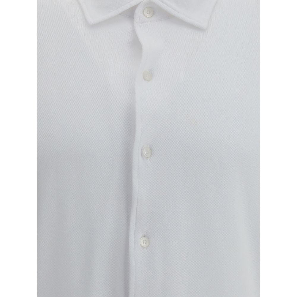 Brooksfield White Cotton Dress Shirt - Image 3