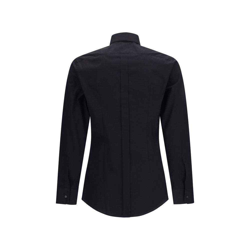 Dolce & Gabbana Black Cotton Dress Shirt - Image 2