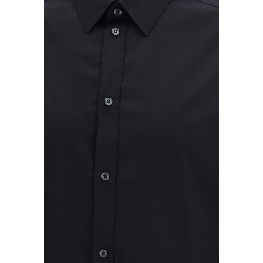 Dolce & Gabbana Black Cotton Dress Shirt - Image 3