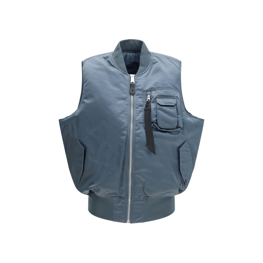 ALPHA INDUSTRIES Blue Nylon Sleveless Jacket