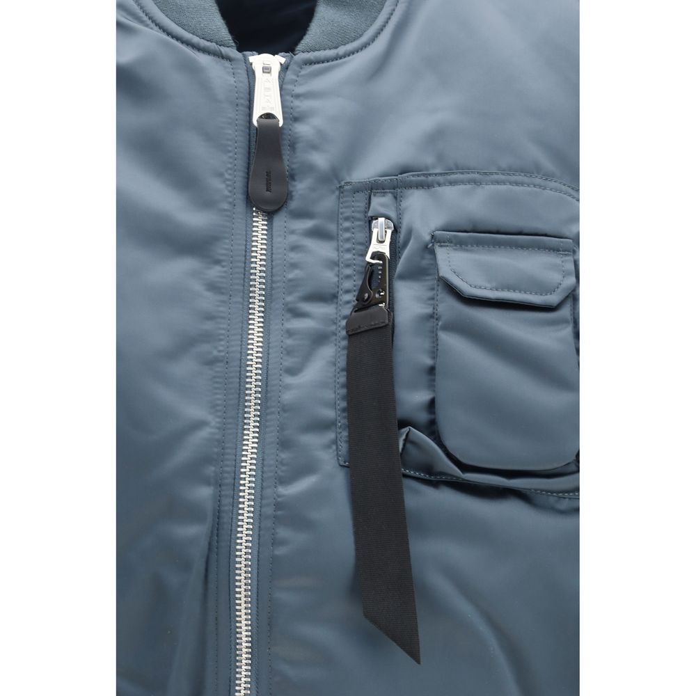 ALPHA INDUSTRIES Blue Nylon Sleveless Jacket - Image 3
