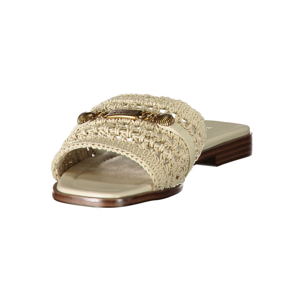 Twinset Beige Leather Women's Sandal - Image 3
