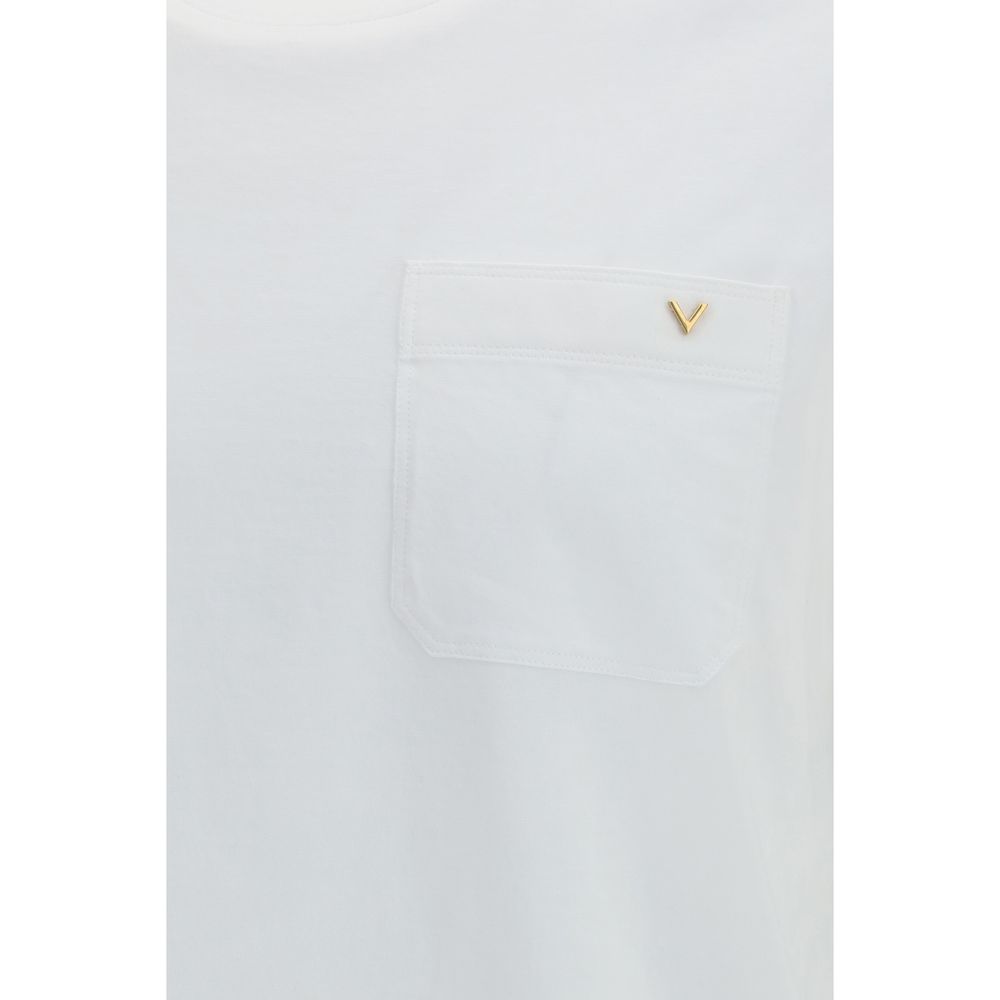 Valentino White Cotton T-Shirt - Image 3