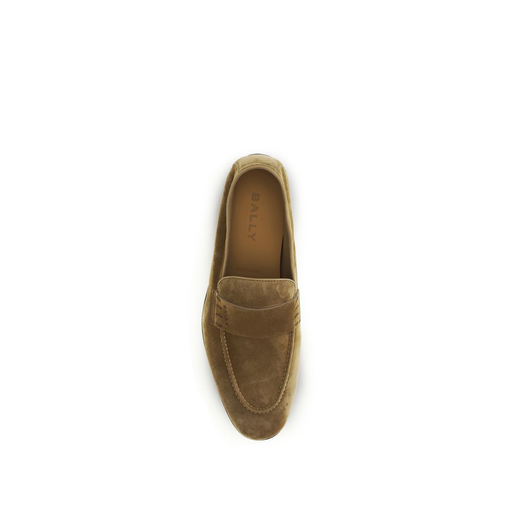 Bally Beige Calf Leather Bos Taurus Slip-On Loafers - Image 4