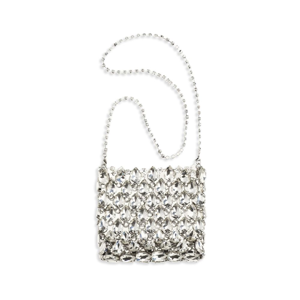 Self-Portrait Silver Polyester Shoulder Bag - Image 2