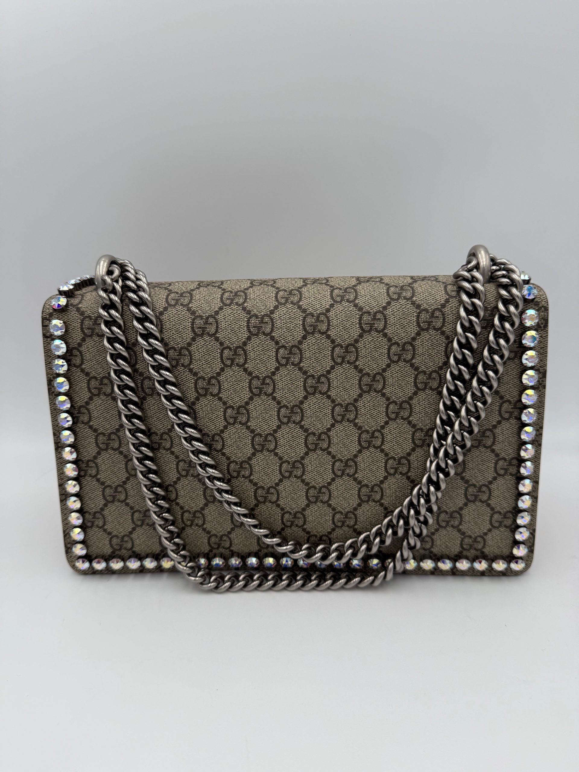 Gucci GUCCI DIONYSUS GG Supreme with Diamantes Handbag - Image 4