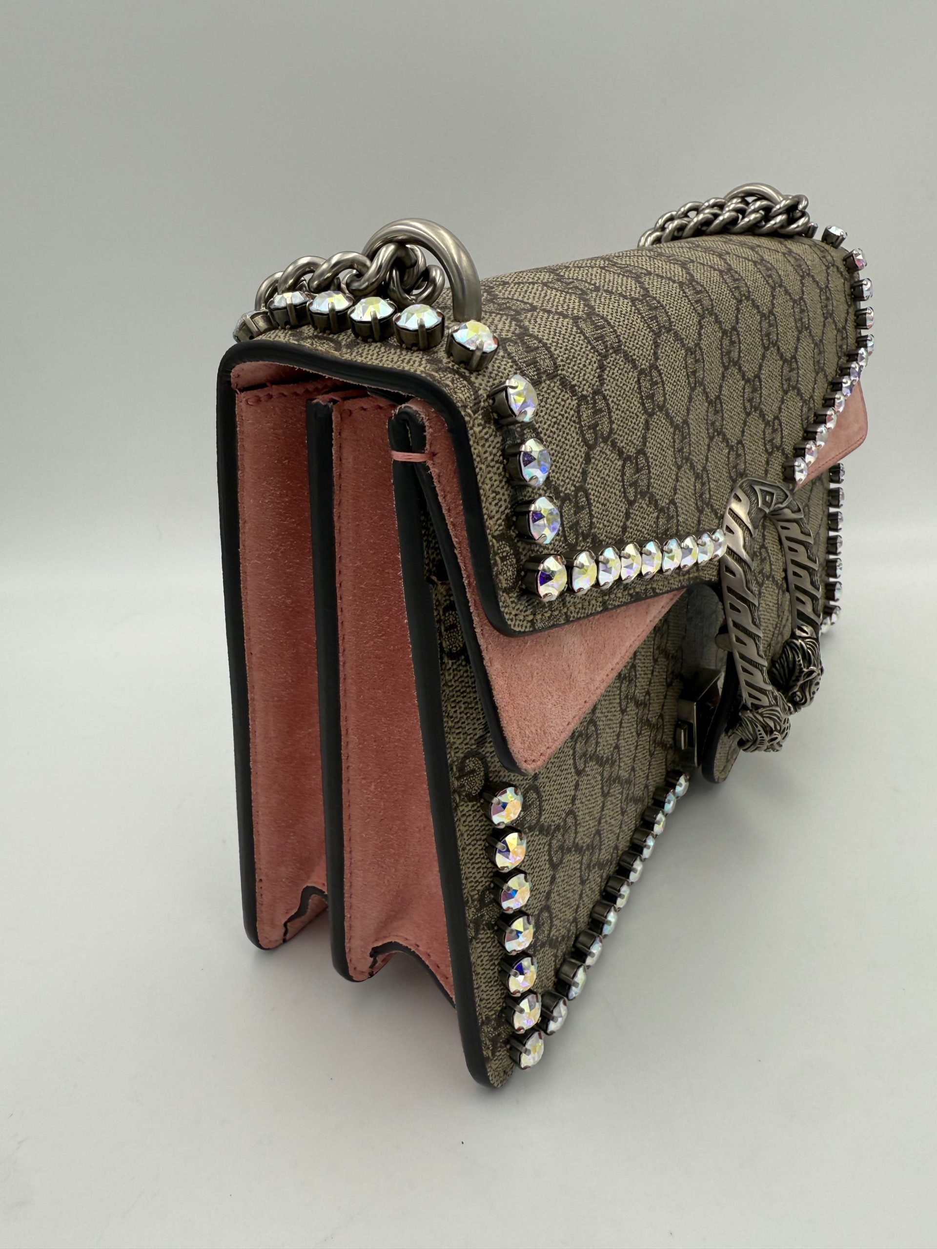 Gucci GUCCI DIONYSUS GG Supreme with Diamantes Handbag - Image 5