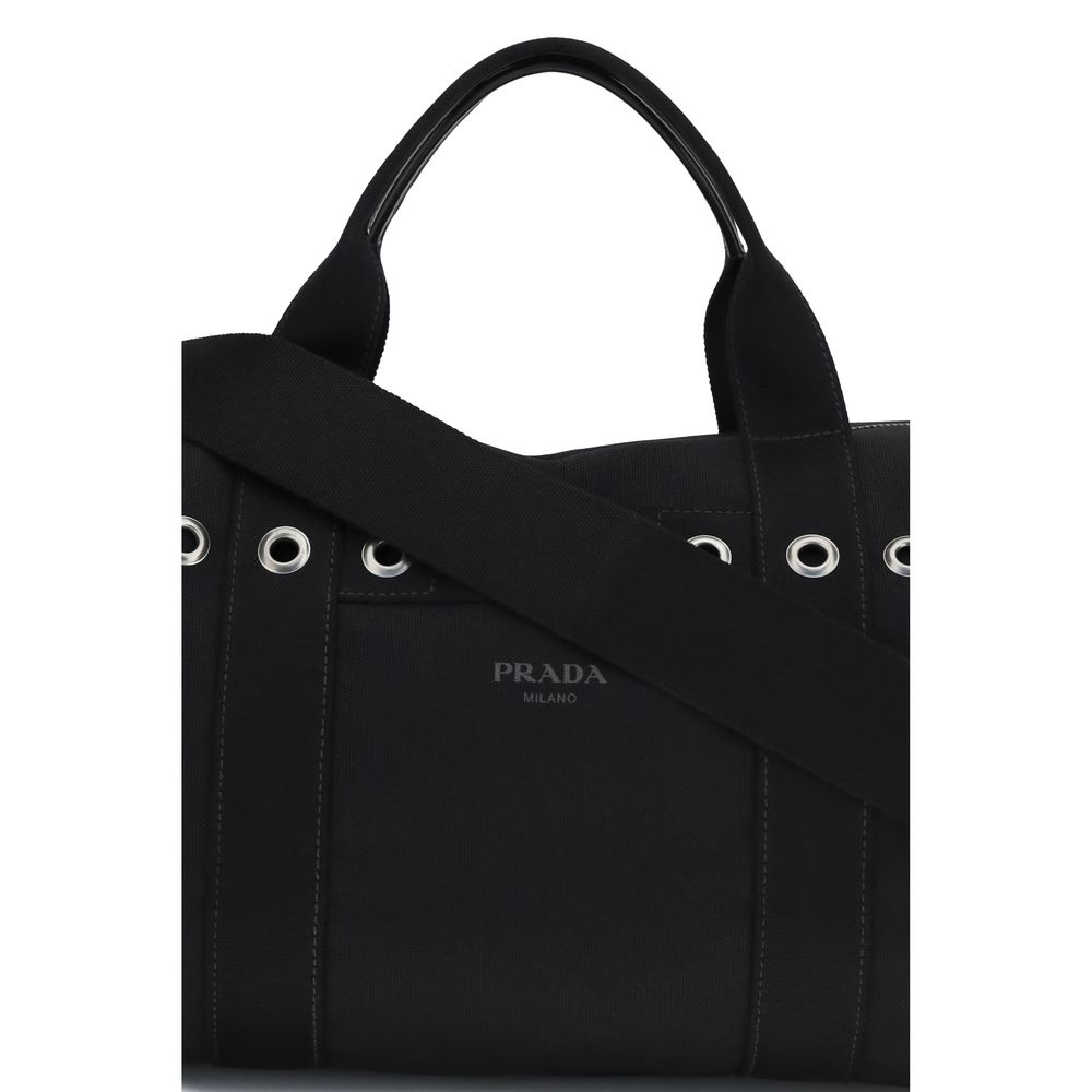 Prada Black Cotton Luggage And Travel - Image 4