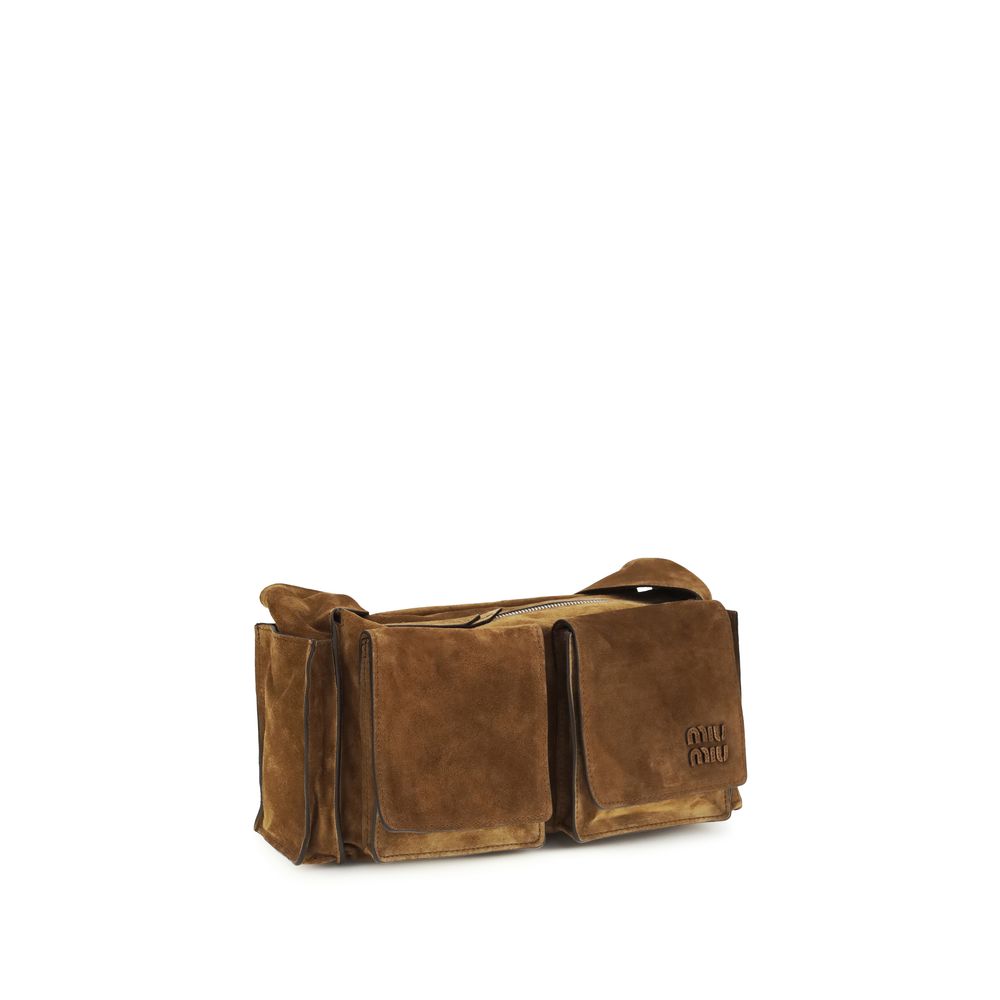 Miu Miu Brown Calf Leather Bos Taurus Shoulder Bag - Image 2