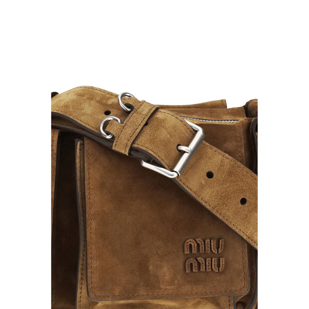 Miu Miu Brown Calf Leather Bos Taurus Shoulder Bag - Image 4