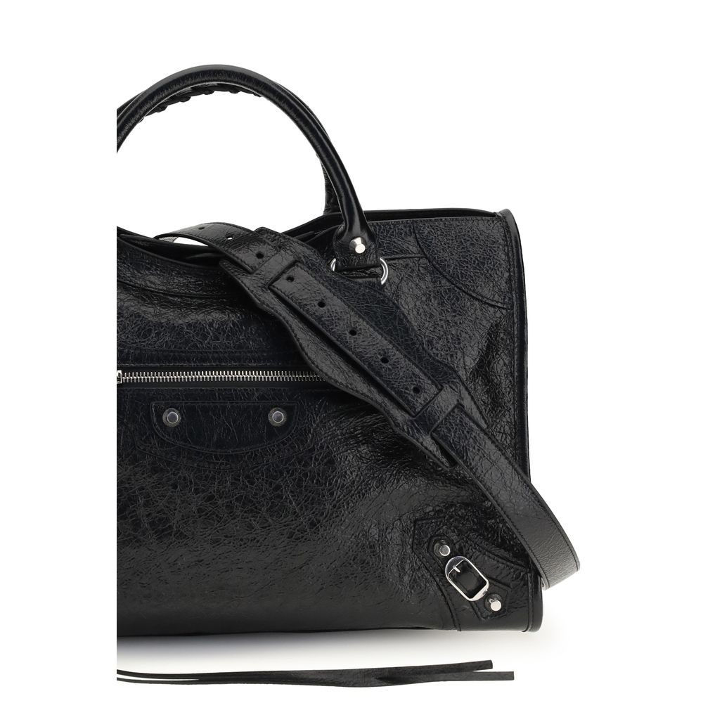 Balenciaga Black Lamb Ovis Aries Aries Shoulder Bag - Image 4