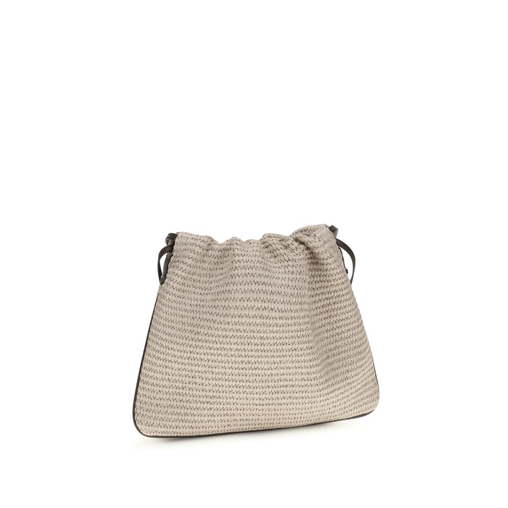 Brunello Cucinelli Beige Cotton Handbag - Image 3