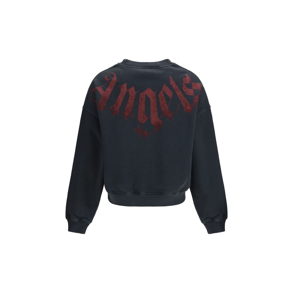 Palm Angels Black Cotton Sweatshirt - Image 2