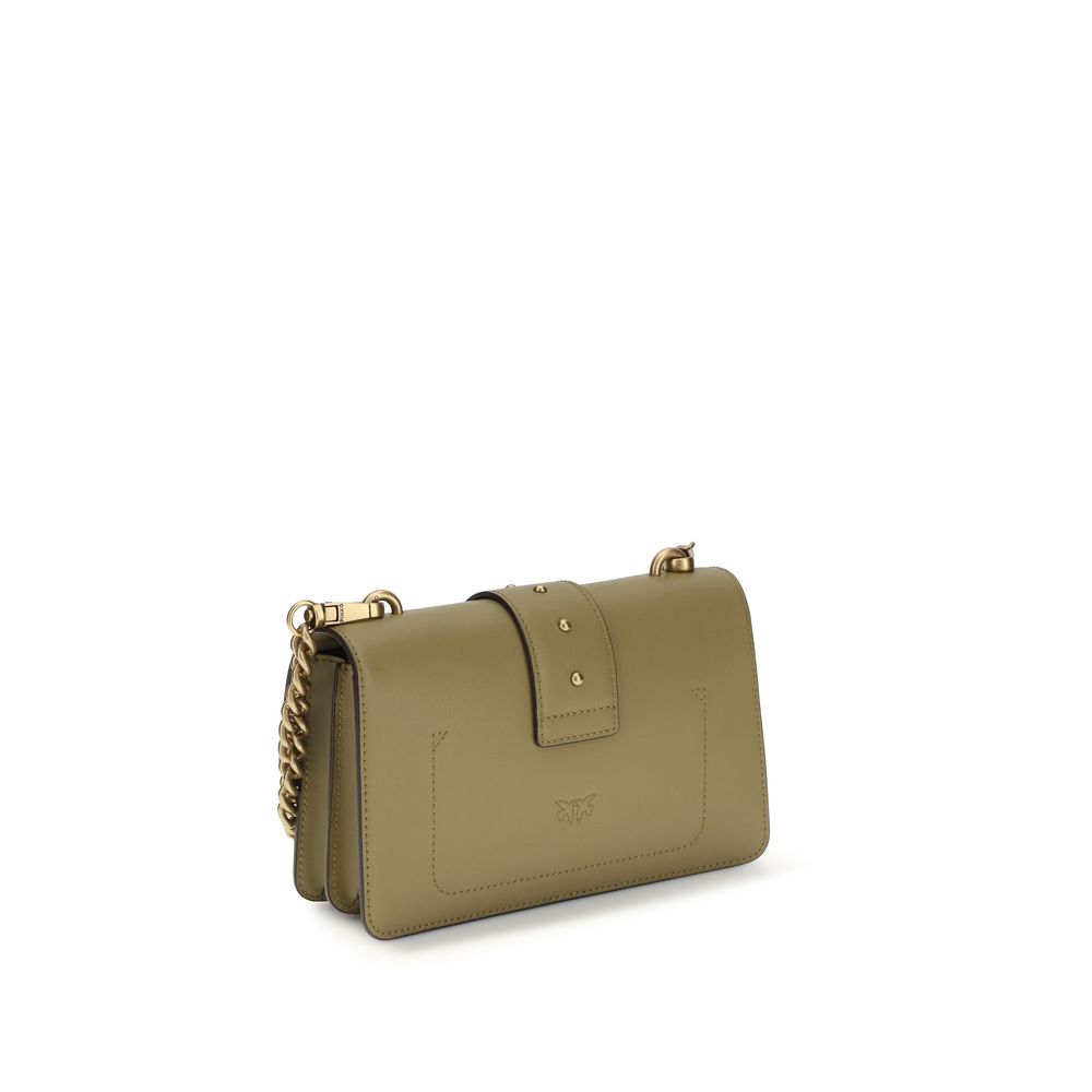 PINKO Bicolor Calf Leather Bos Taurus Shoulder Bag - Image 3