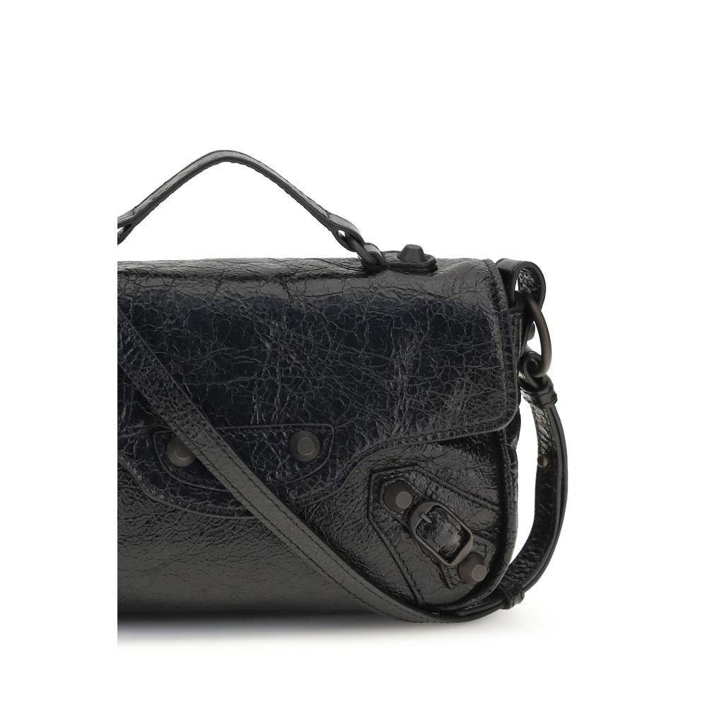 Balenciaga Black Lamb Ovis Aries Aries Shoulder Bag - Image 4