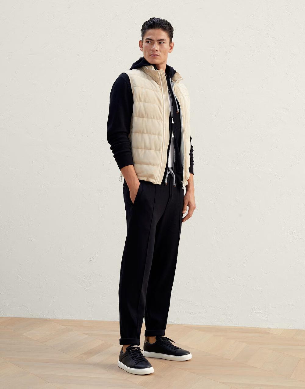 Brunello Cucinelli Black Cotton Joggers (Workout Pants) - Image 3