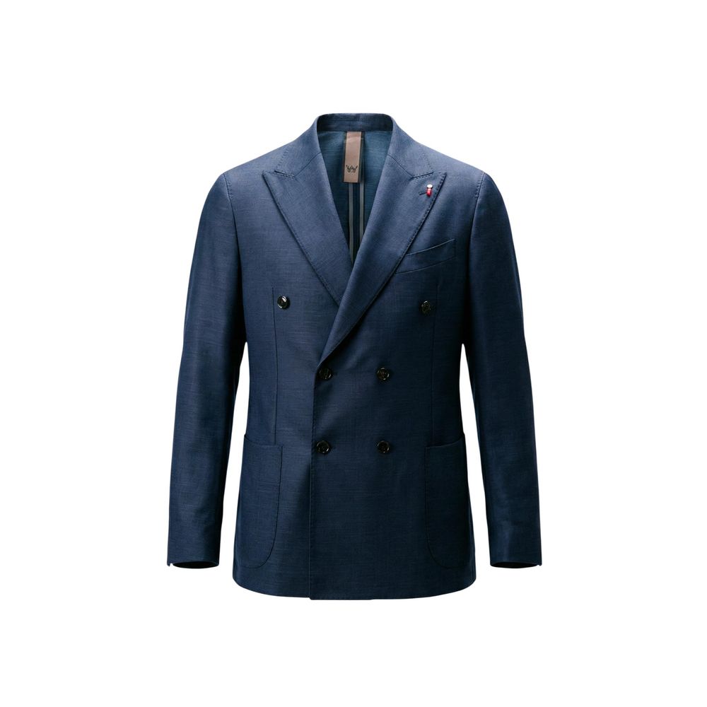 Mulish Blue Polyester Two-Piece Suit - Image 3