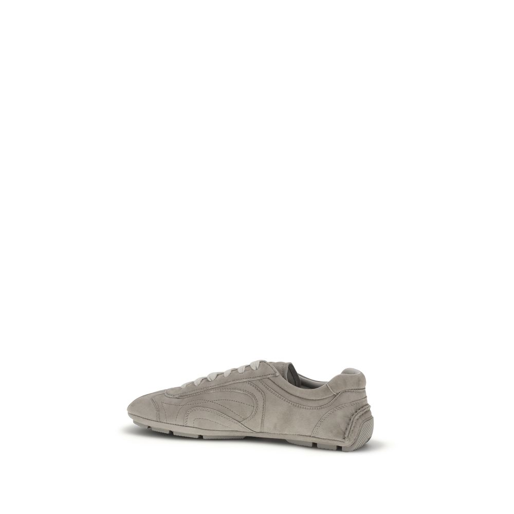Prada Beige Lamb Ovis Aries Aries Athletic Sneakers - Image 3