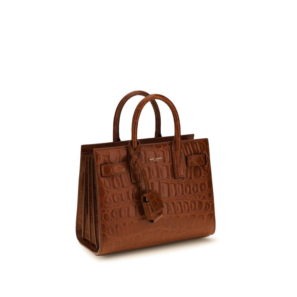 Saint Laurent Brown Calf Leather Bos Taurus Handbag - Image 2