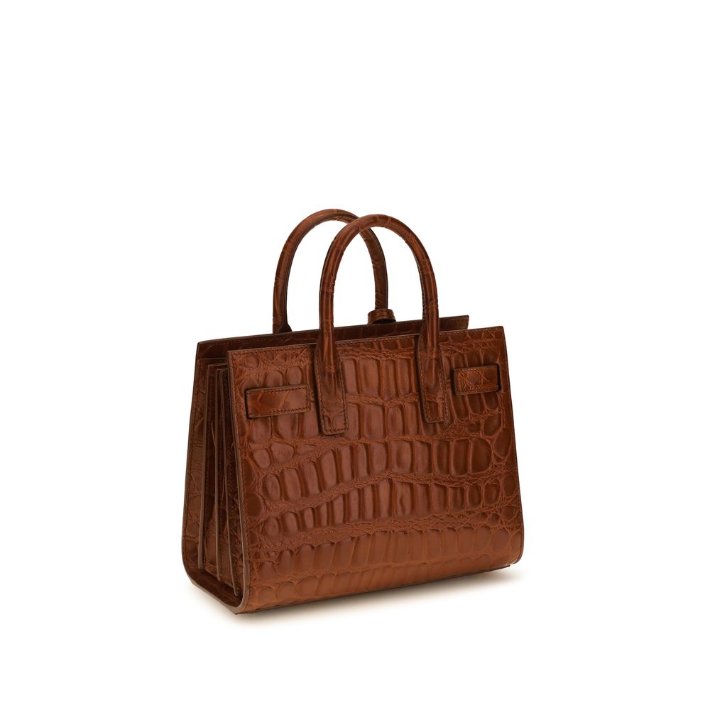 Saint Laurent Brown Calf Leather Bos Taurus Handbag - Image 3