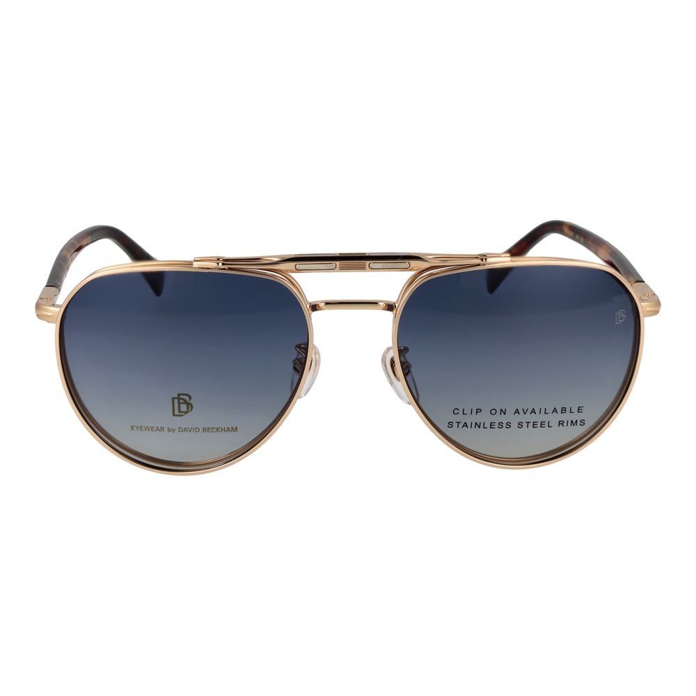 David Beckham Gold Metal Glasses (Frames) - Image 2