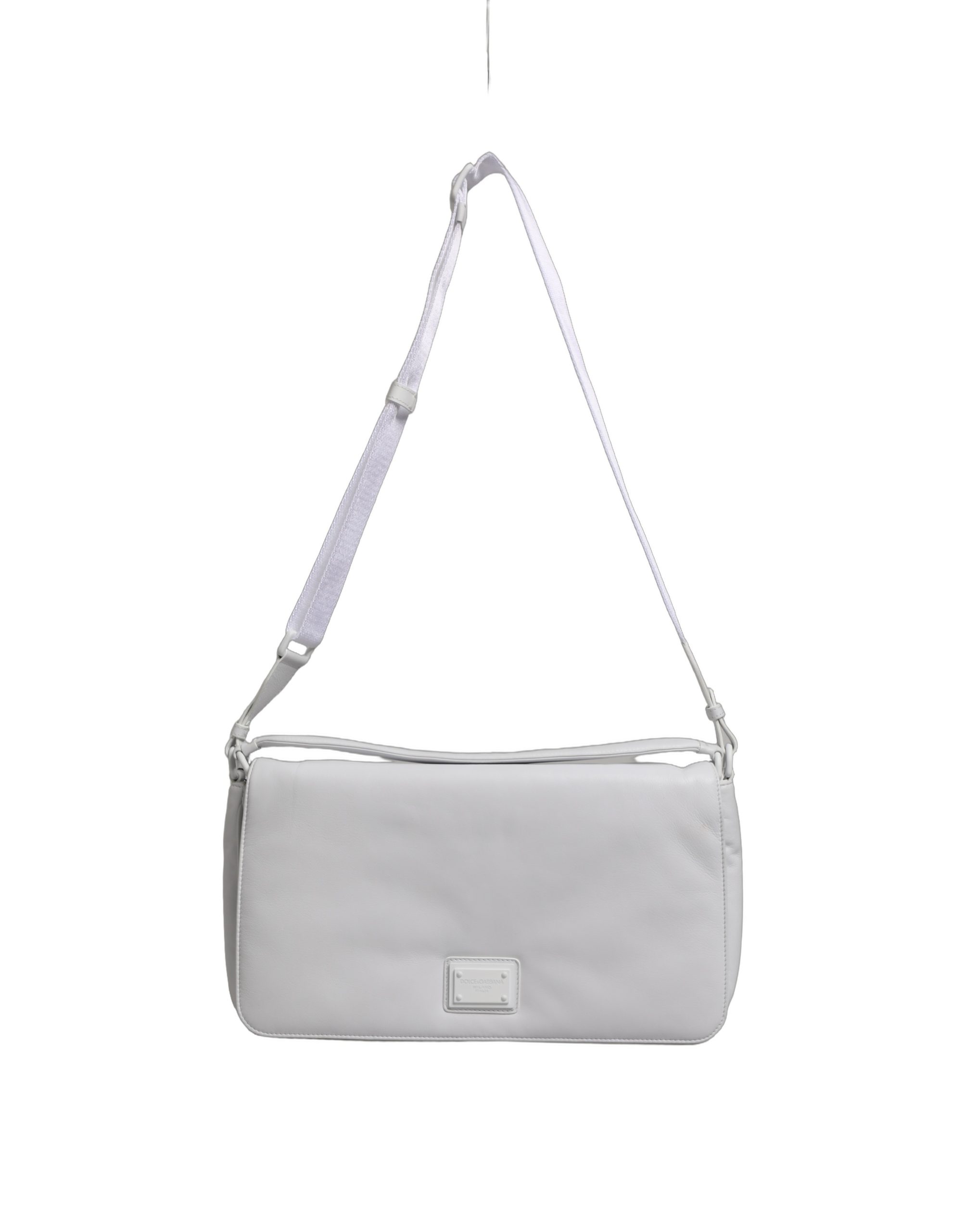 Dolce & Gabbana White Logo Plaque Crossbody Shoulder Borse Women Bag - Image 4