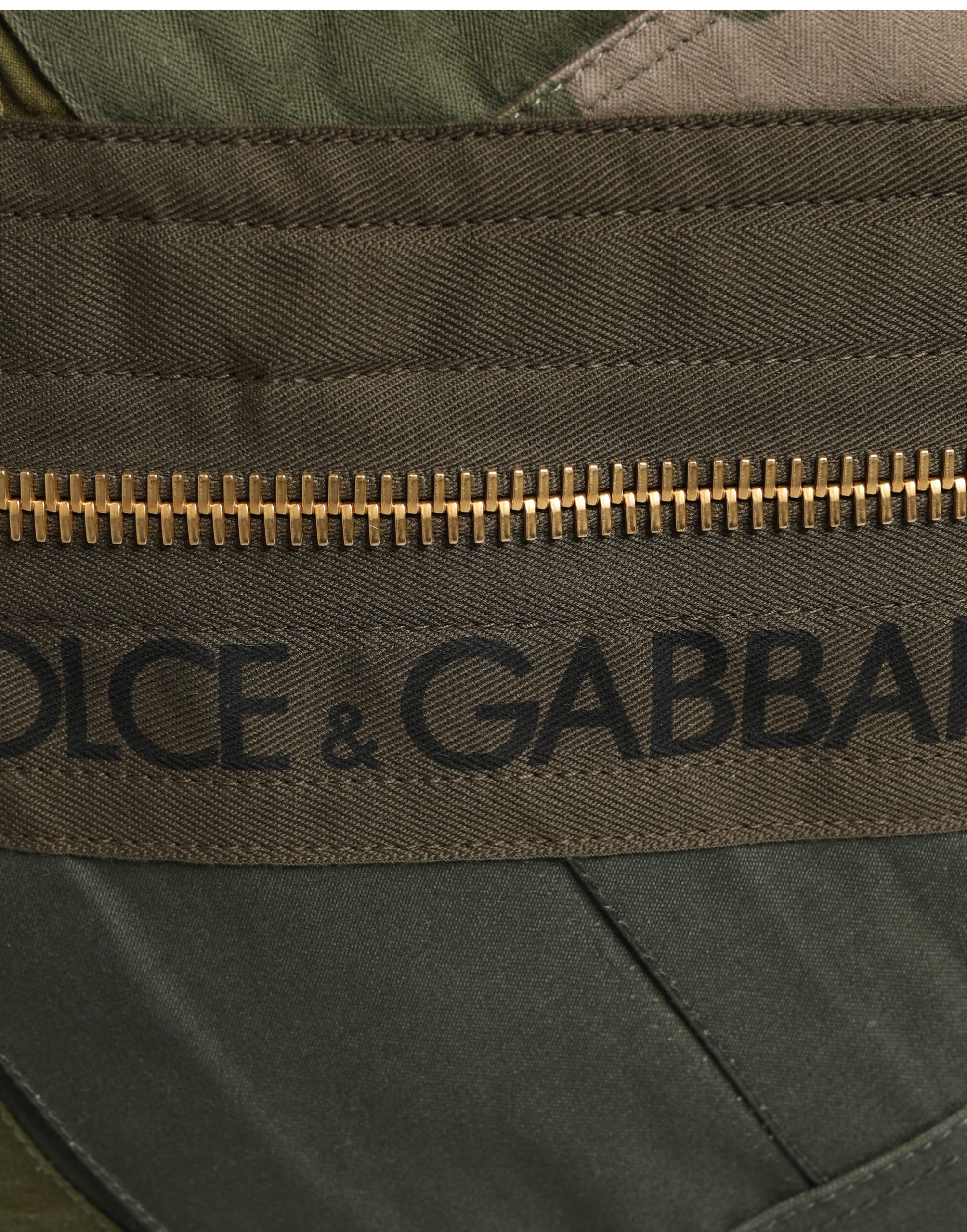 Dolce & Gabbana Military Green Patchwork Rucksack Backpack Borse Men Bag - Image 7