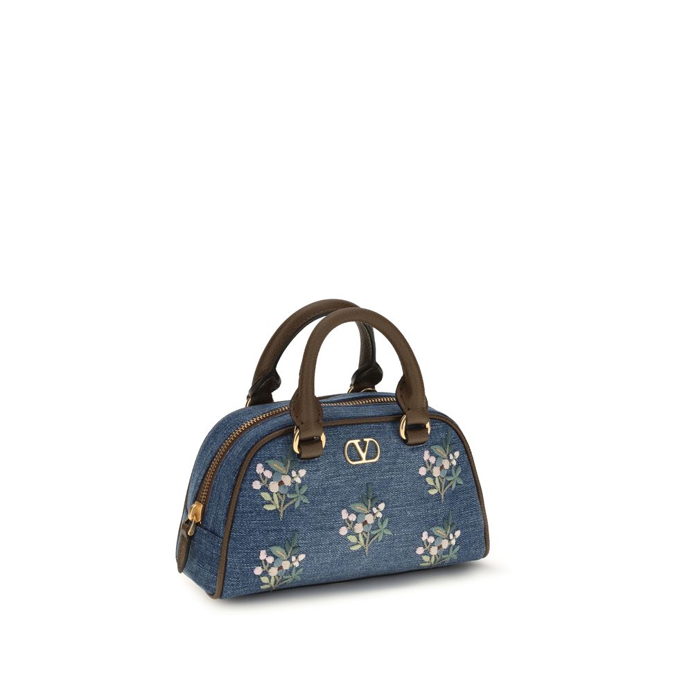 Valentino Garavani Blue Fabric Handbag - Image 2