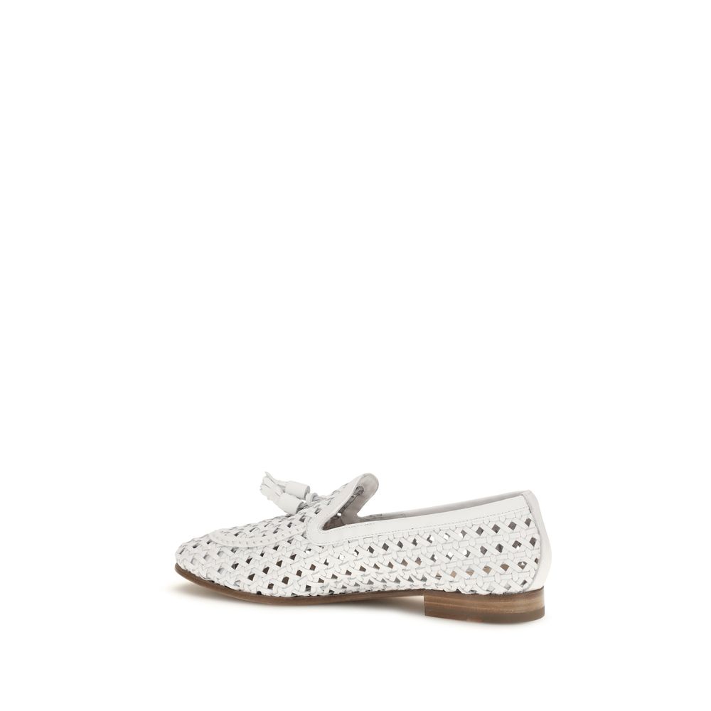 Fratelli Rossetti White Calf Leather Bos Taurus Slip-On Loafers (Copy) - Image 3