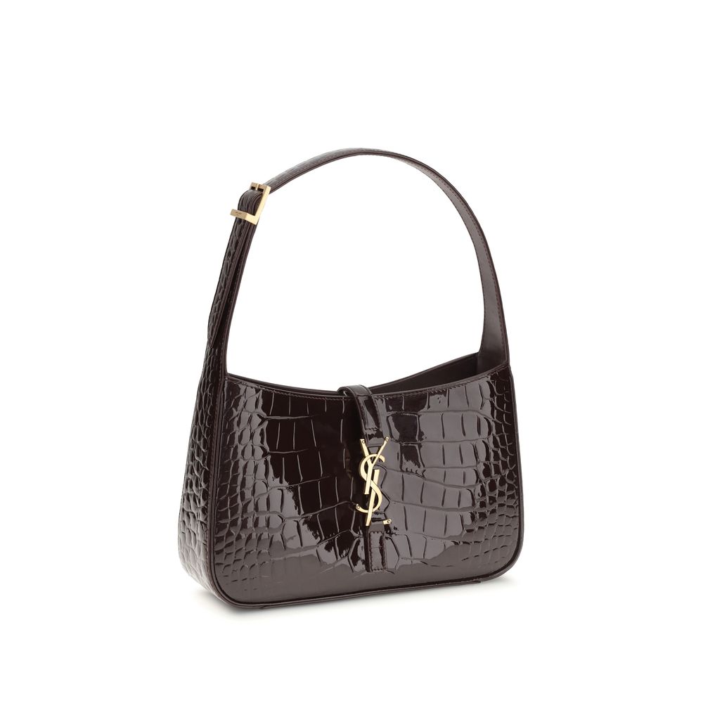 Saint Laurent Bordeaux Crocodile Shoulder Bag - Image 2