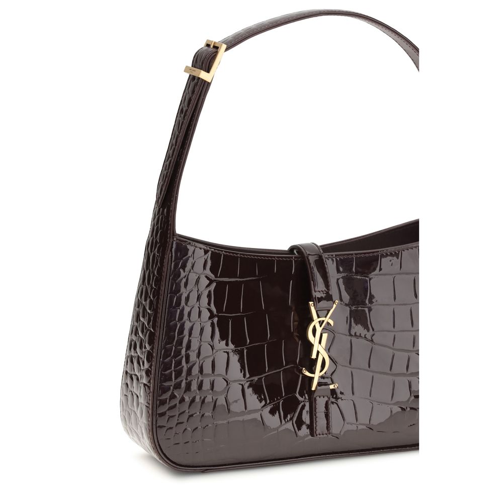 Saint Laurent Bordeaux Crocodile Shoulder Bag - Image 4