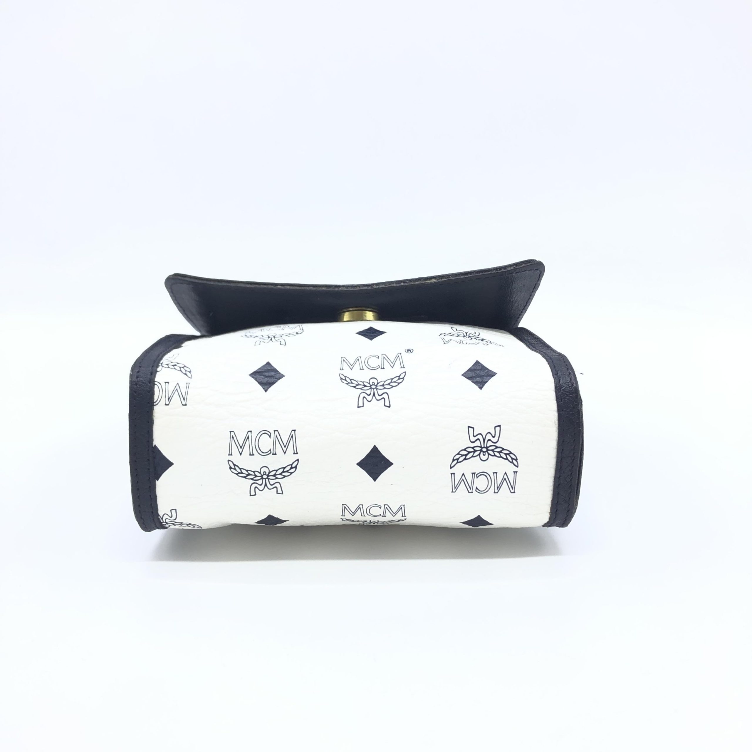 MCM Mini Crossbody Bag White Visetos - Image 5