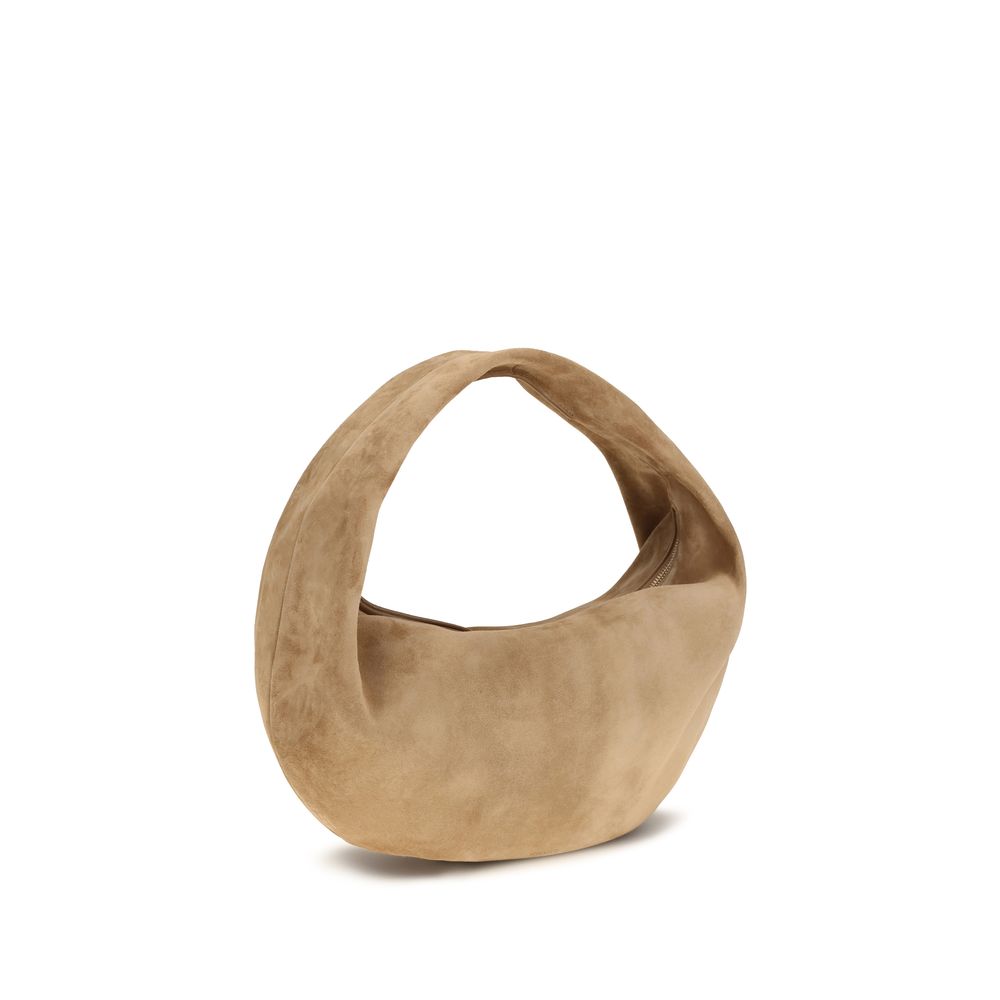Khaite Beige Calf Leather Bos Taurus Shoulder Bag - Image 2