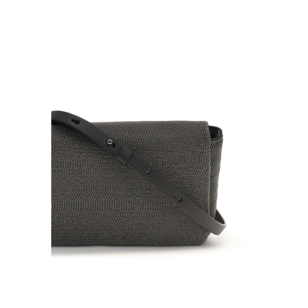 Brunello Cucinelli Black Leather Shoulder Bag - Image 4