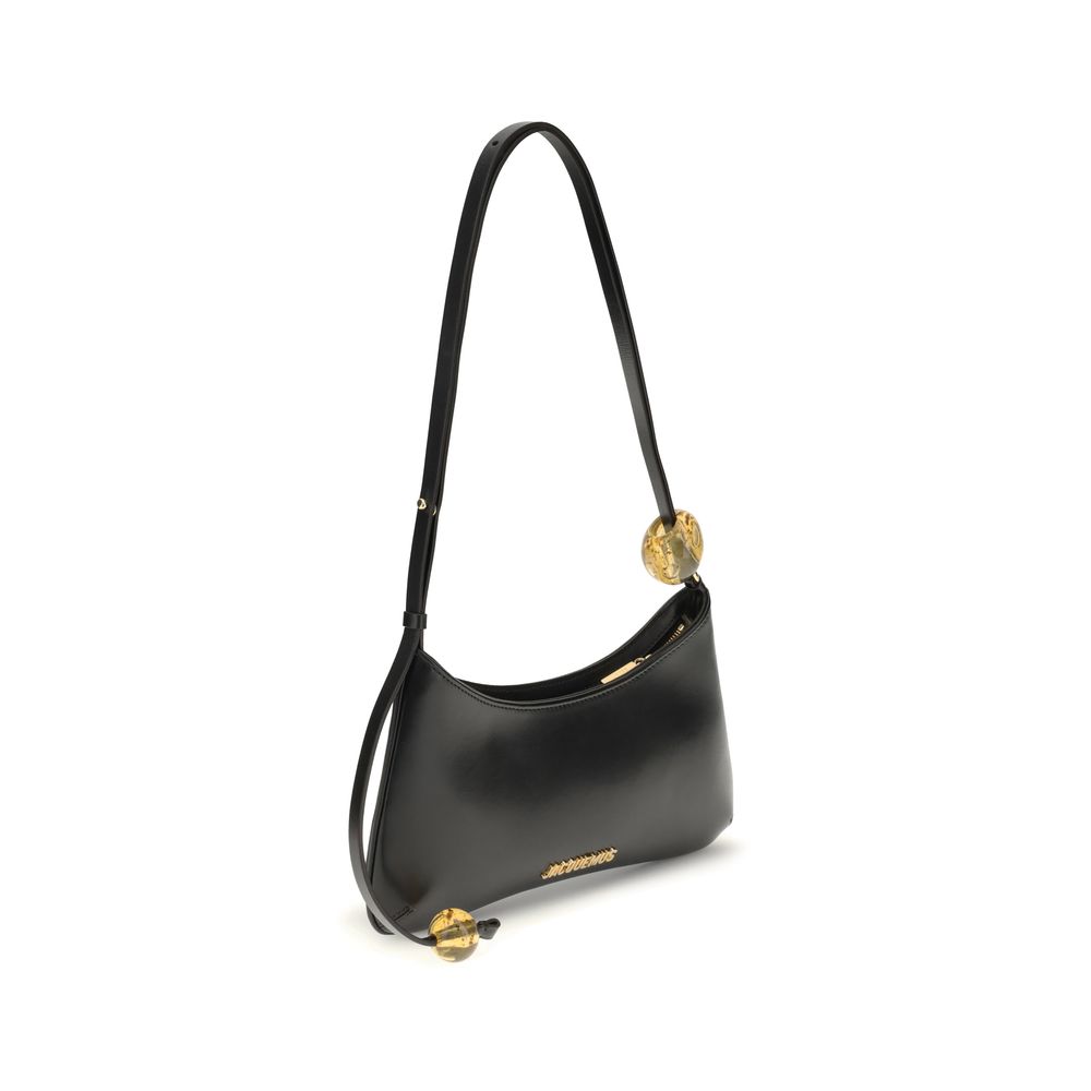 Jacquemus Black Calf Leather Bos Taurus Shoulder Bag - Image 2