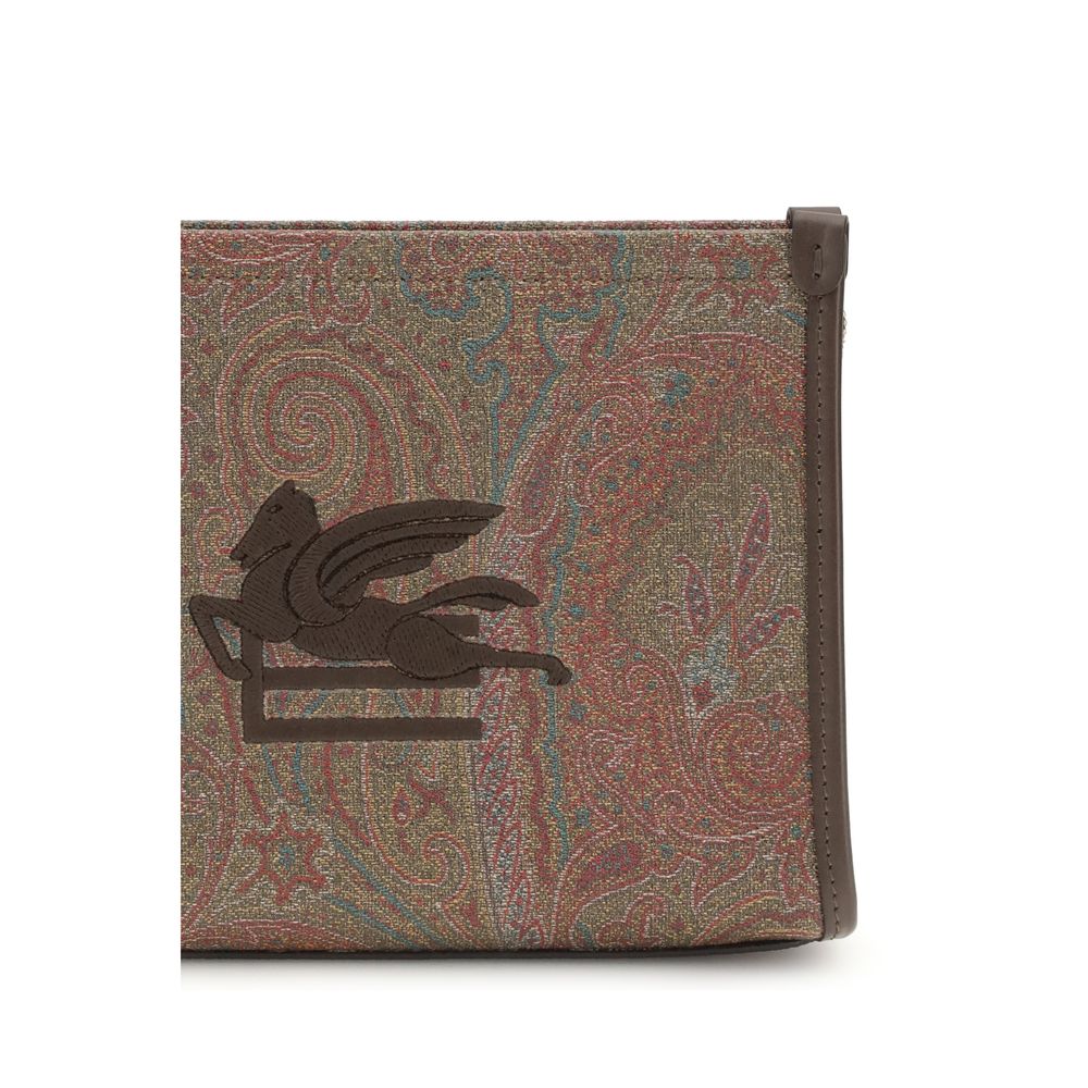 Etro Multicolor Cotton Clutch Bag - Image 3