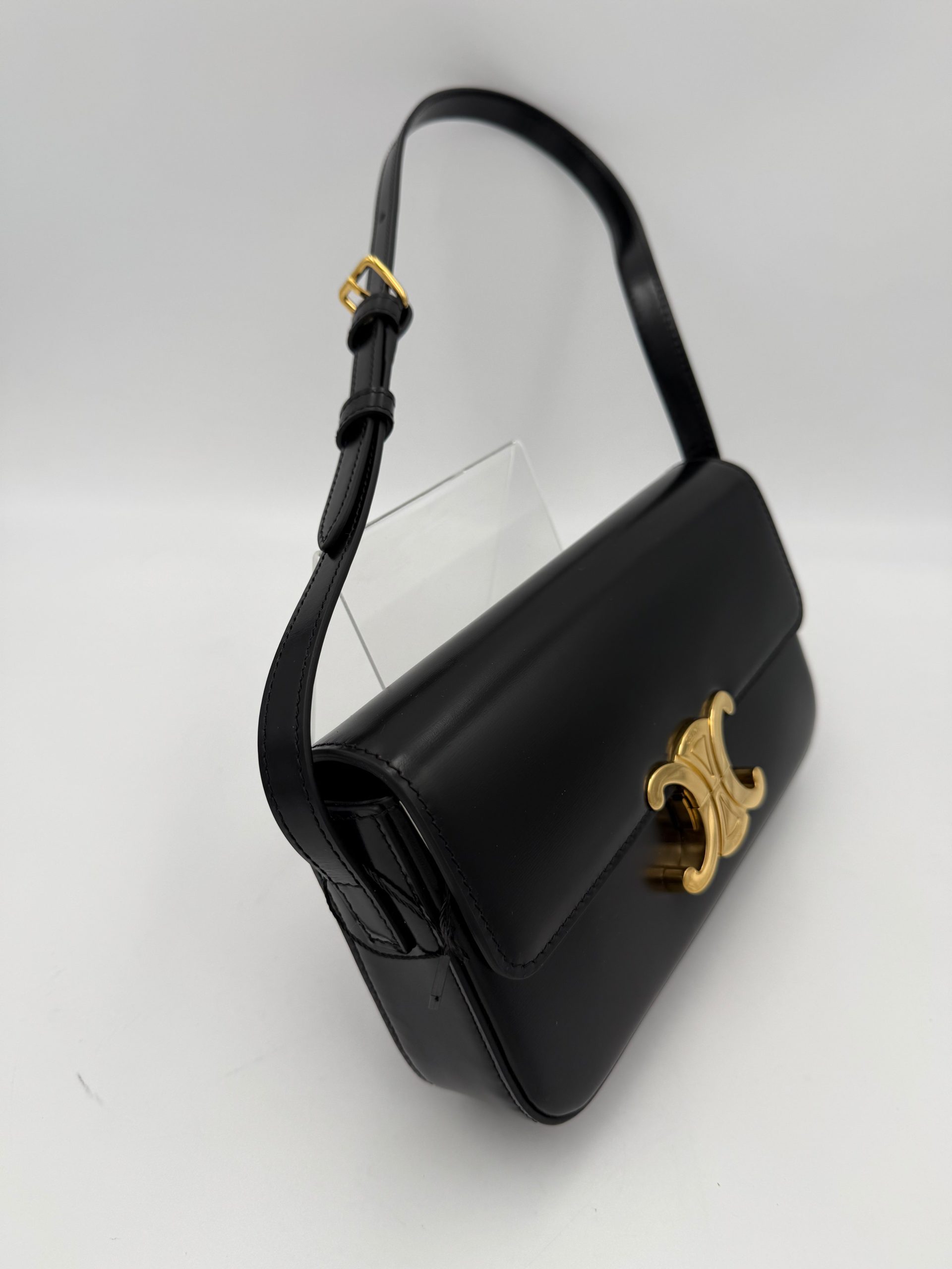 Celine CELINE CLAUDE TRIOMPHE Black Handbag - Image 4