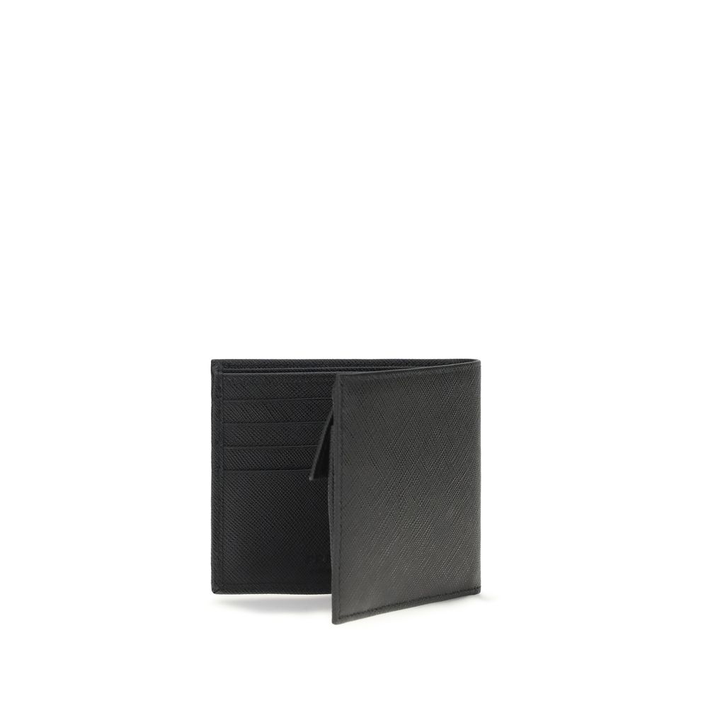 Prada Black Calf Leather Bos Taurus Wallet - Image 2