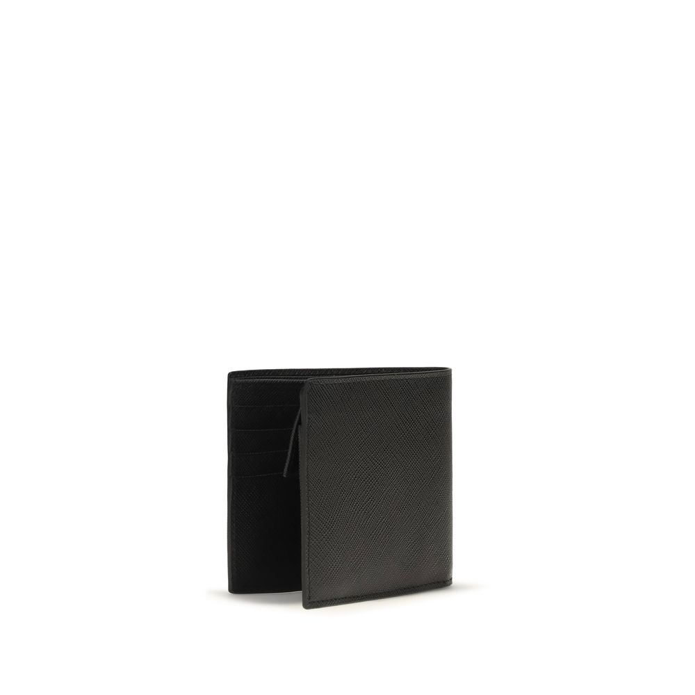 Prada Black Calf Leather Bos Taurus Wallet - Image 2