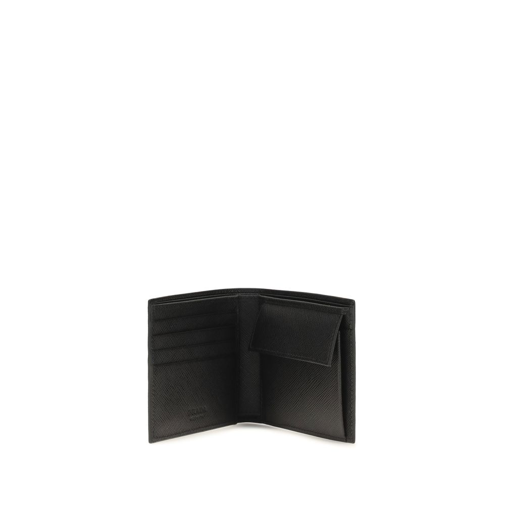 Prada Black Calf Leather Bos Taurus Wallet - Image 3