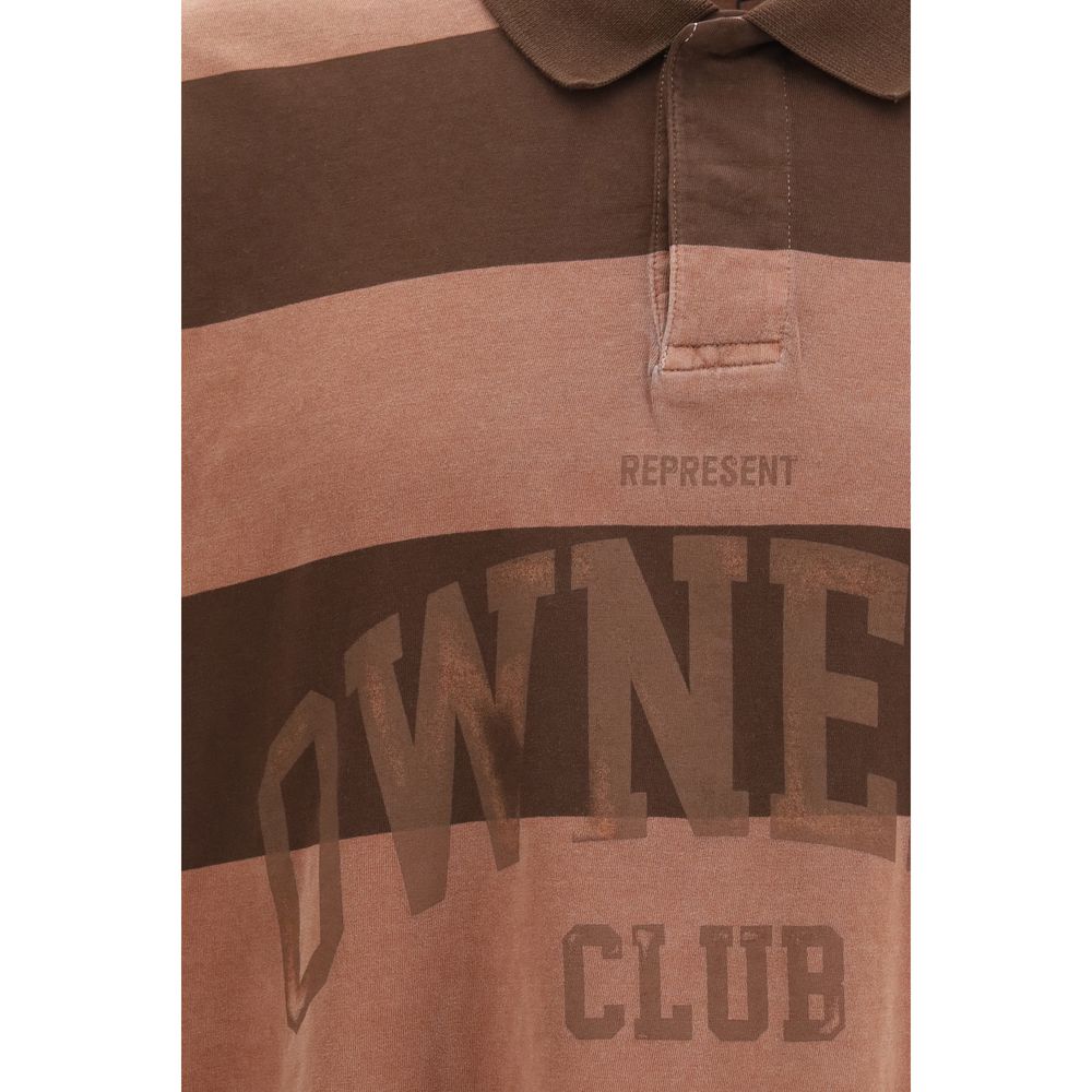 Represent Brown Cotton Polo Shirt - Image 3