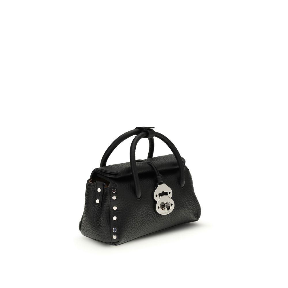 Zanellato Black Calf Leather Bos Taurus Handbag - Image 2